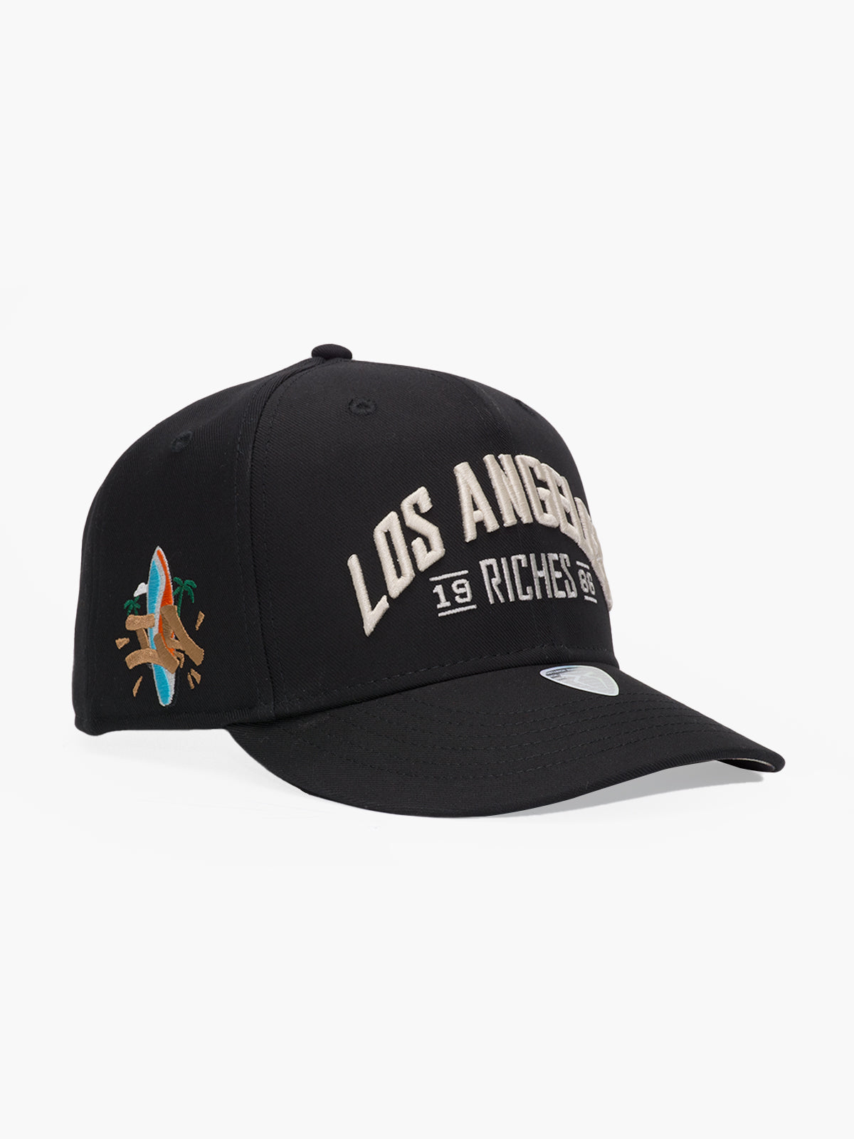Baseball Cap - Curved Visor - City's Collection - Los Angeles - Siyah