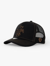 Baseball Cap - Curved Visor - Symbols Collection - Red Indian - Siyah/Altın