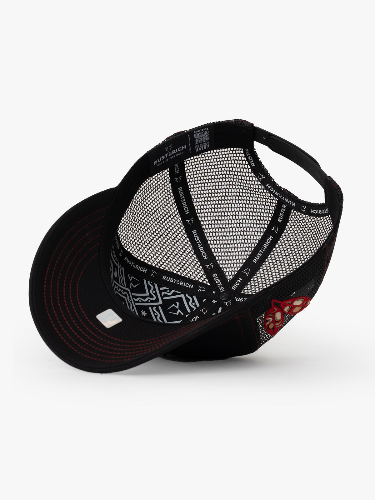 Baseball Cap - The Indians Collection - Red Indian - Siyah/Kırmızı