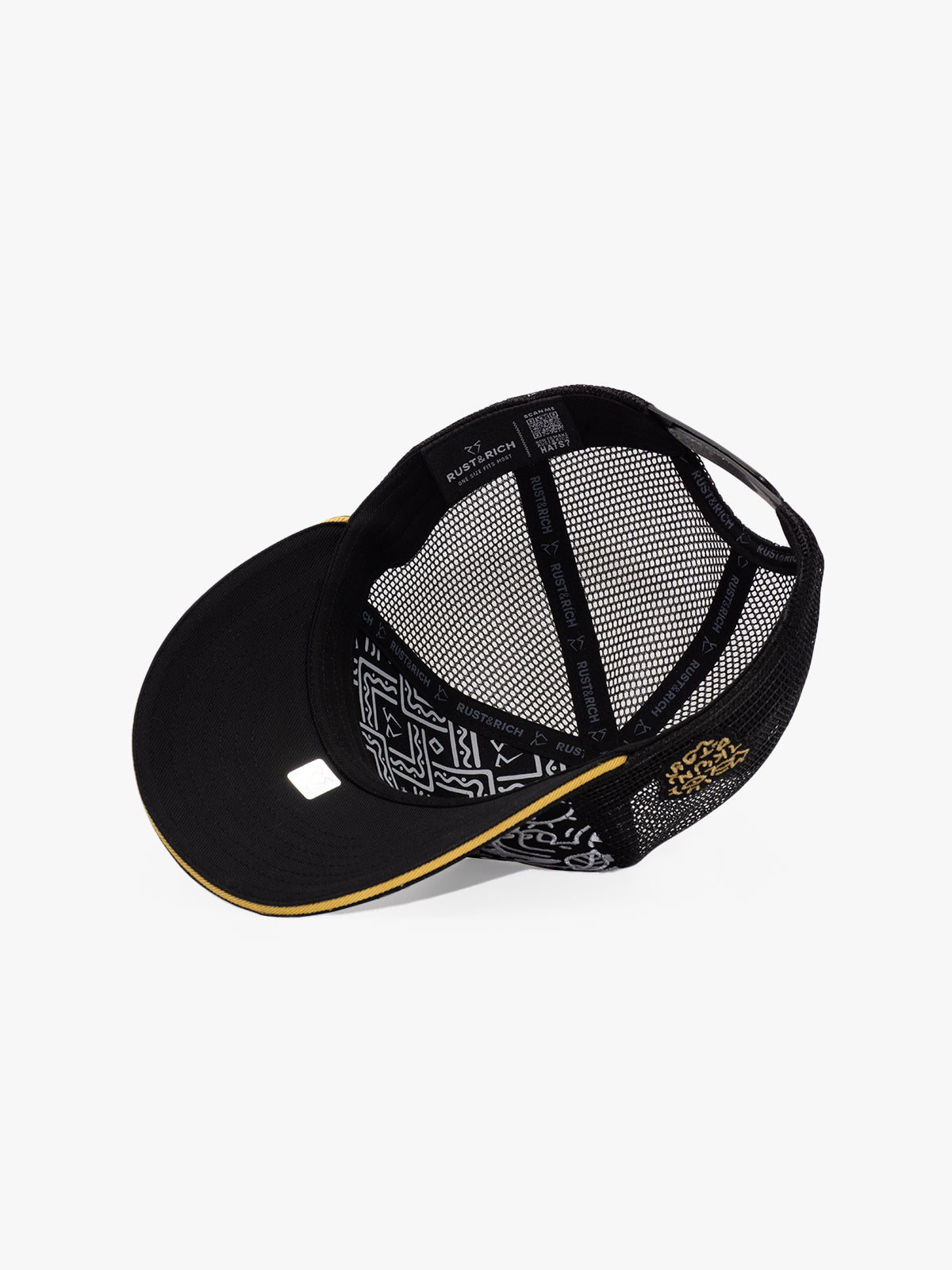 Trucker Cap - Curved Visor - Art Collection - Doodle Monkey - Siyah