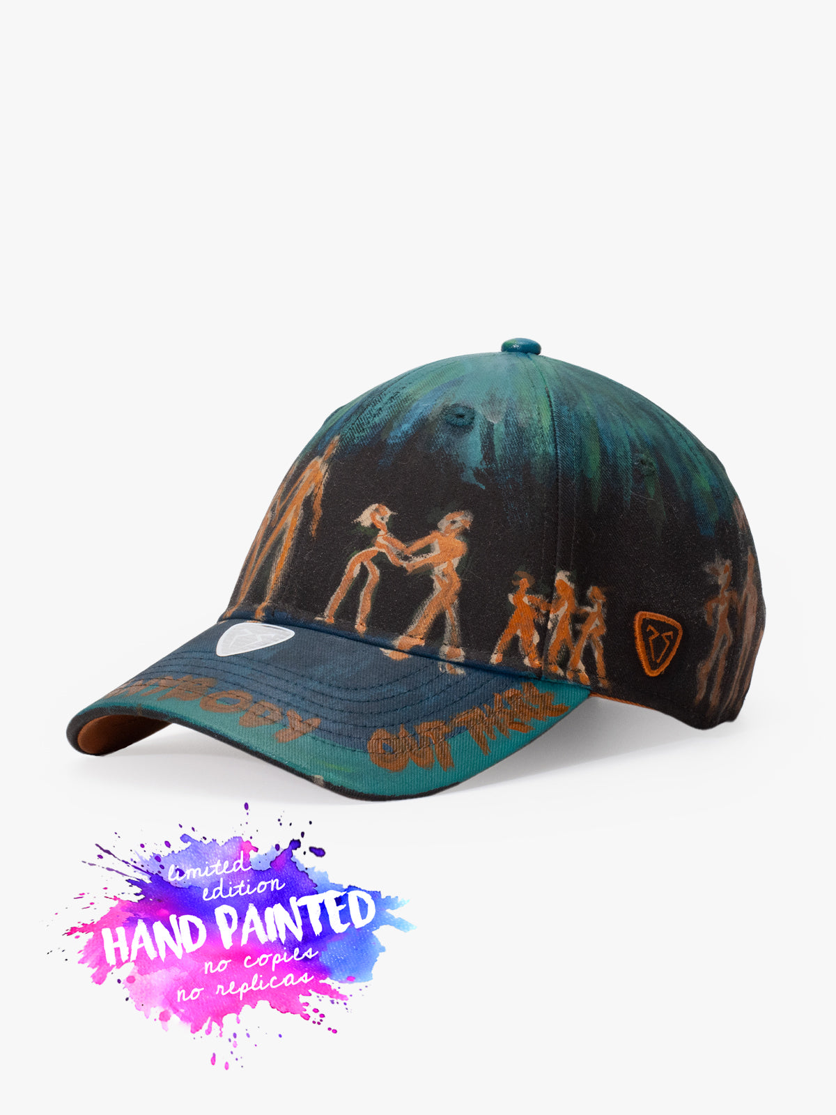 Baseball Cap - Art Collection - Upcycling - Petrol