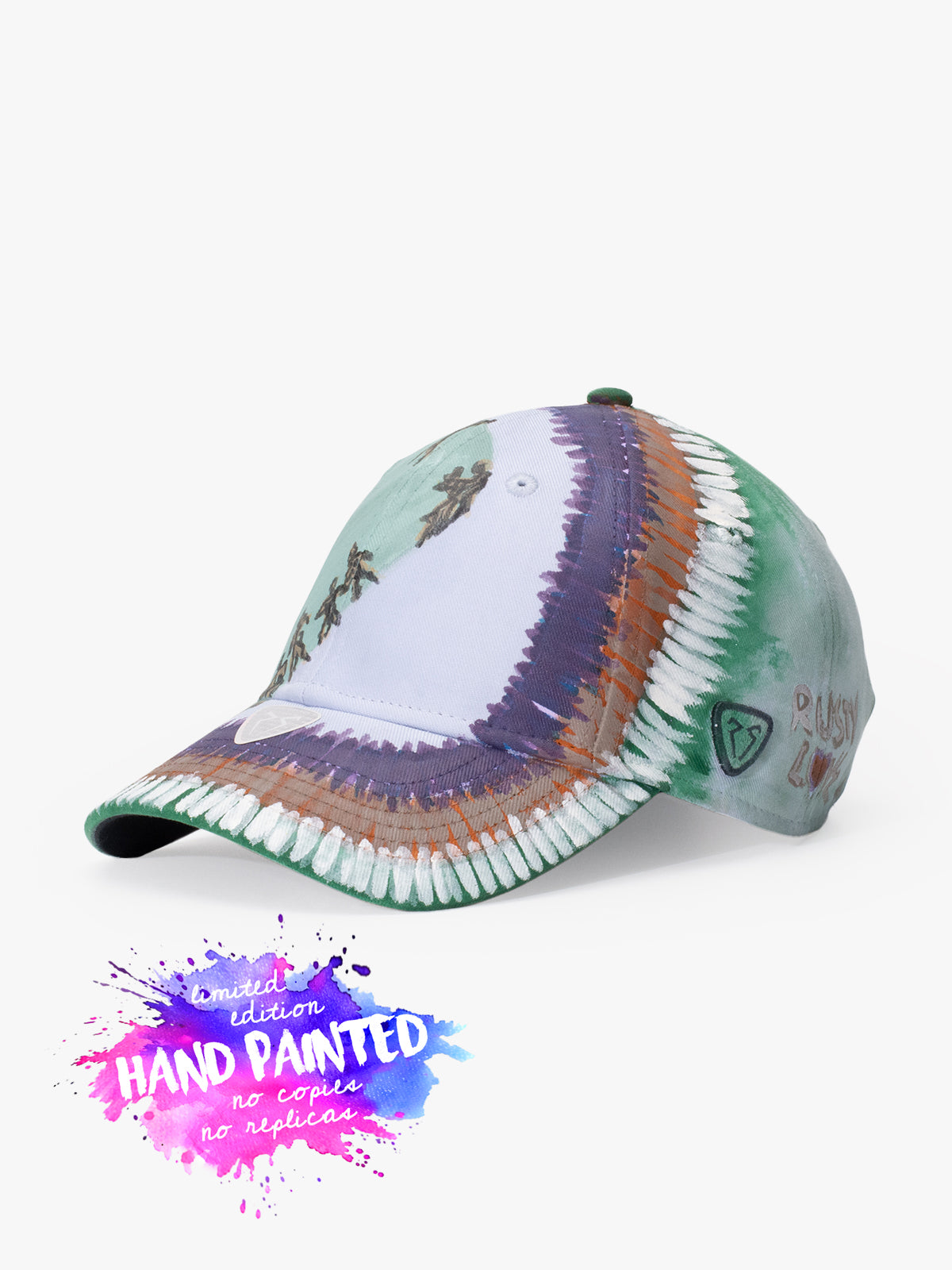 Baseball Cap - Art Collection - Upcycling - Mint Yeşili