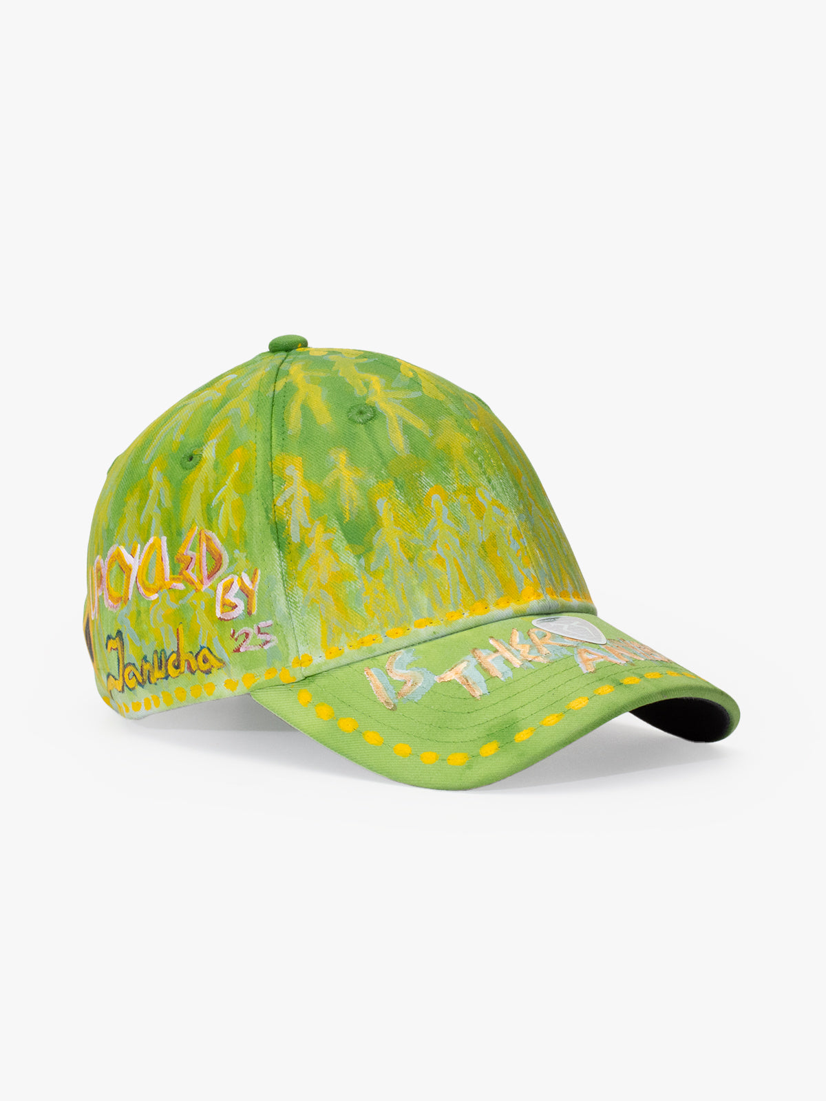 Baseball Cap - Art Collection - Upcycling - Yeşil