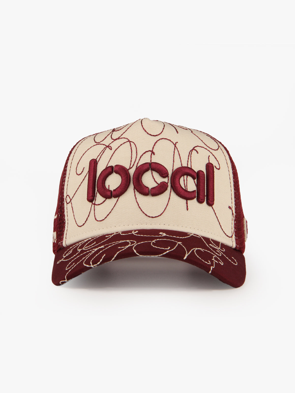 Trucker Hat - Urban Collection - Local - Bej/Bordo