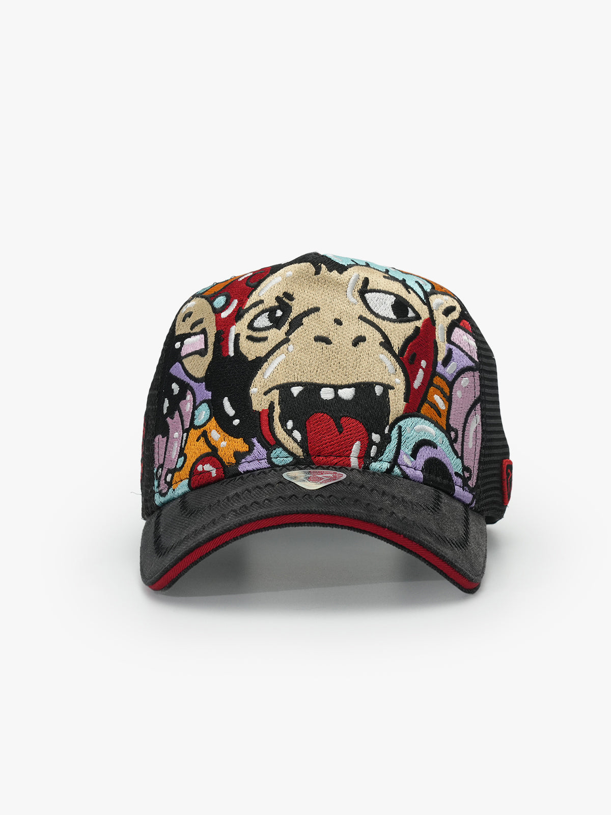 Trucker Hat - Art Collection - Doodle - Siyah