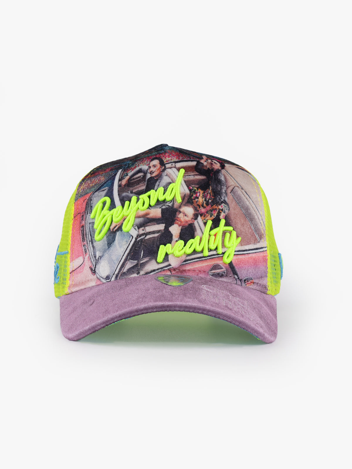 Trucker Hat - Art Collection - Frida - Pembe/Neon Yeşil