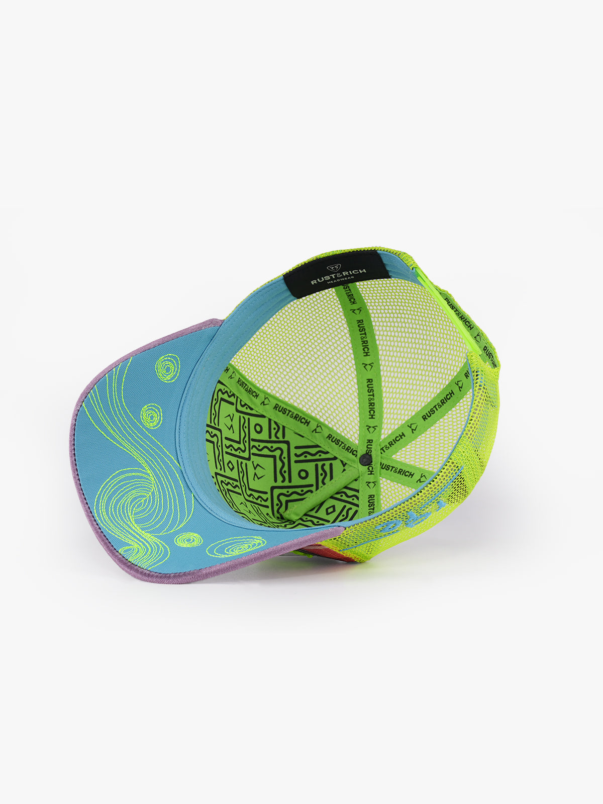 Trucker Hat - Art Collection - Frida - Pembe/Neon Yeşil
