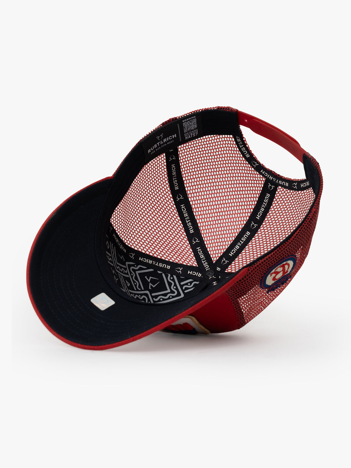 Trucker Hat - Curved Visor - Urban Collection - All Rights Reserved - Kırmızı