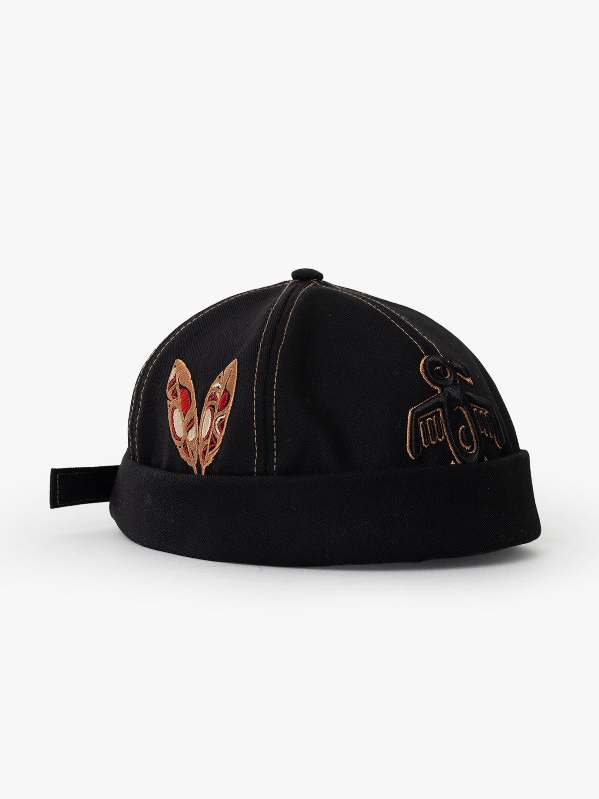 Docker Hat - The Indians Collection - Red Indian - Siyah/Altın