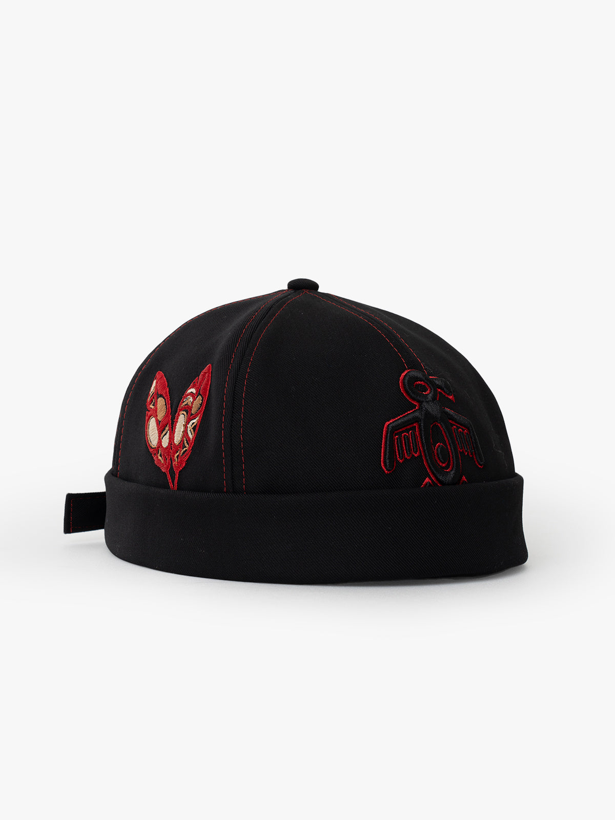 Docker Hat - The Indians Collection - Red Indian - Siyah/Kırmızı