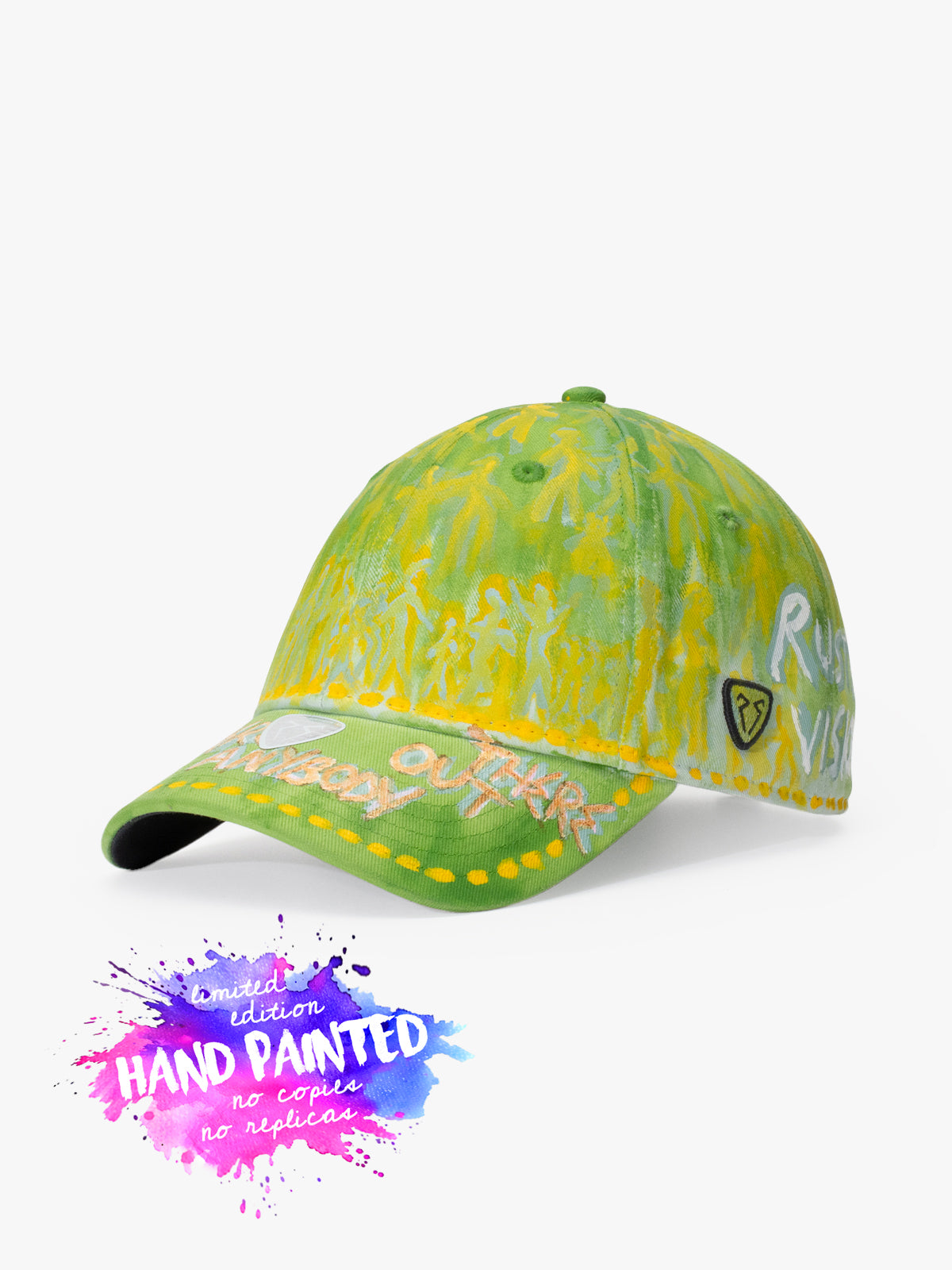 Baseball Cap - Art Collection - Upcycling - Yeşil