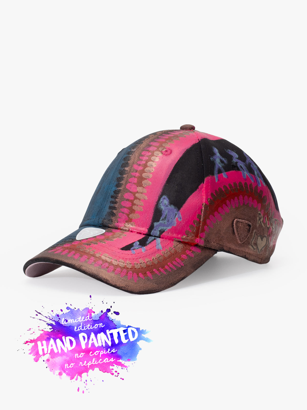 Baseball Cap - Art Collection - Upcycling - Bordo