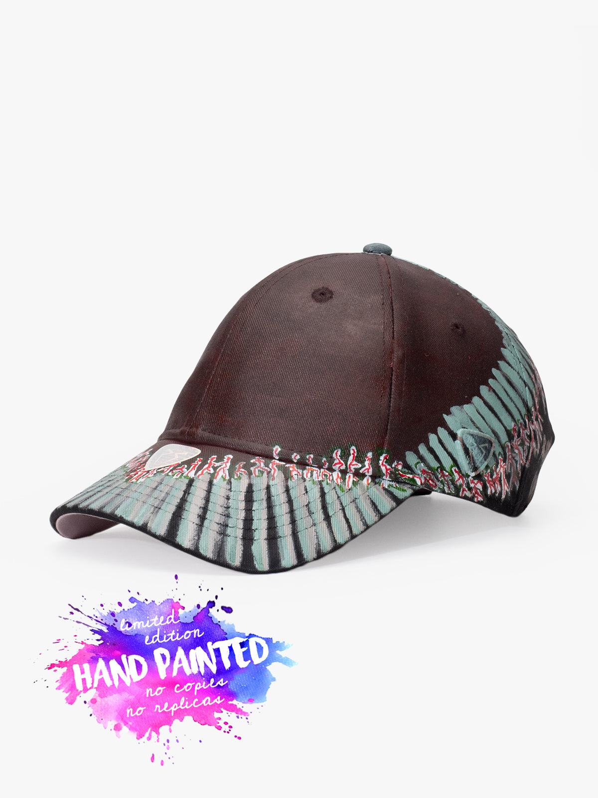 Baseball Cap - Art Collection - Upcycling - Kahverengi