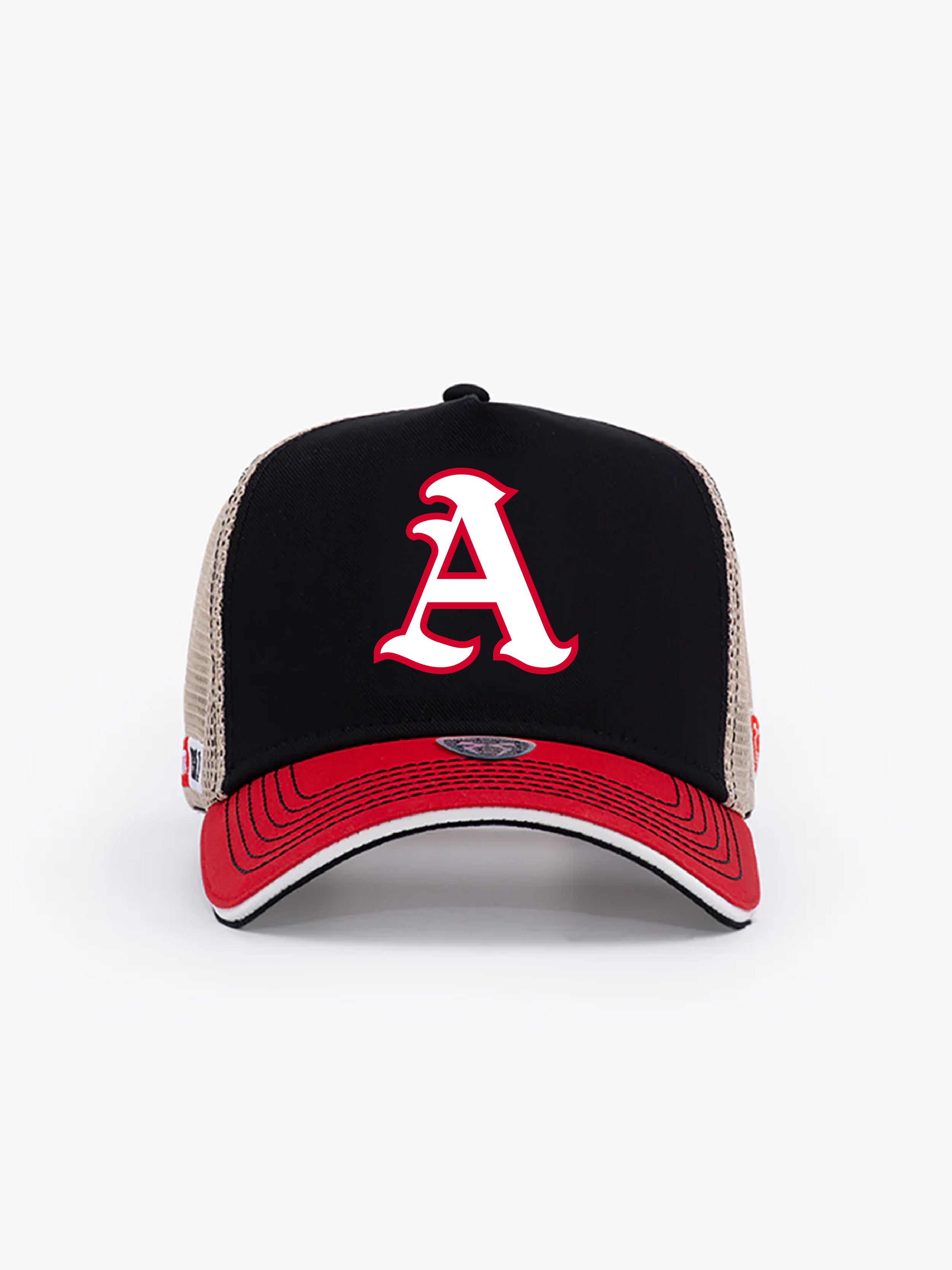 Trucker Hat - Name Collection - Custom Made - Siyah/Kırmızı