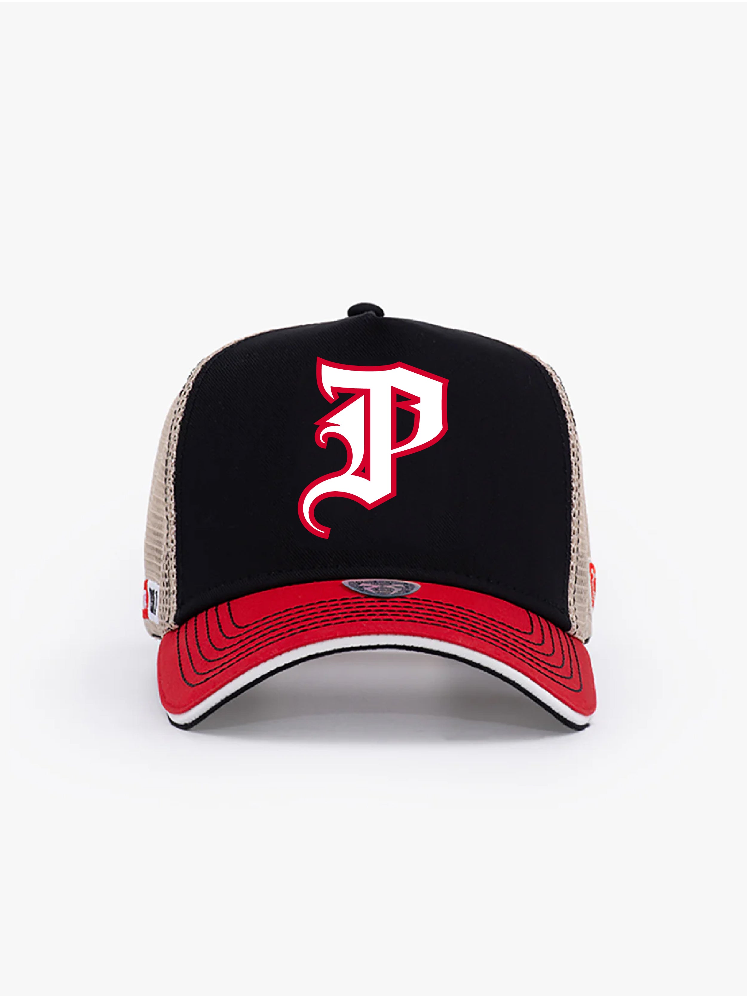 Trucker Hat - Name Collection - Custom Made - Siyah/Kırmızı