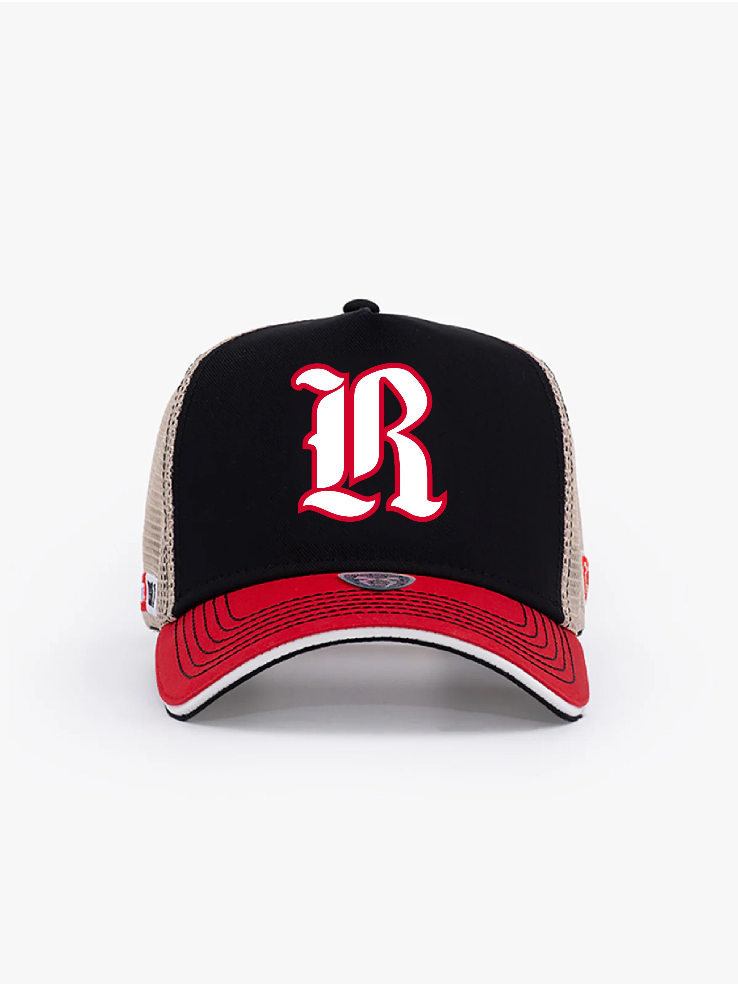 Trucker Hat - Name Collection - Custom Made - Siyah/Kırmızı