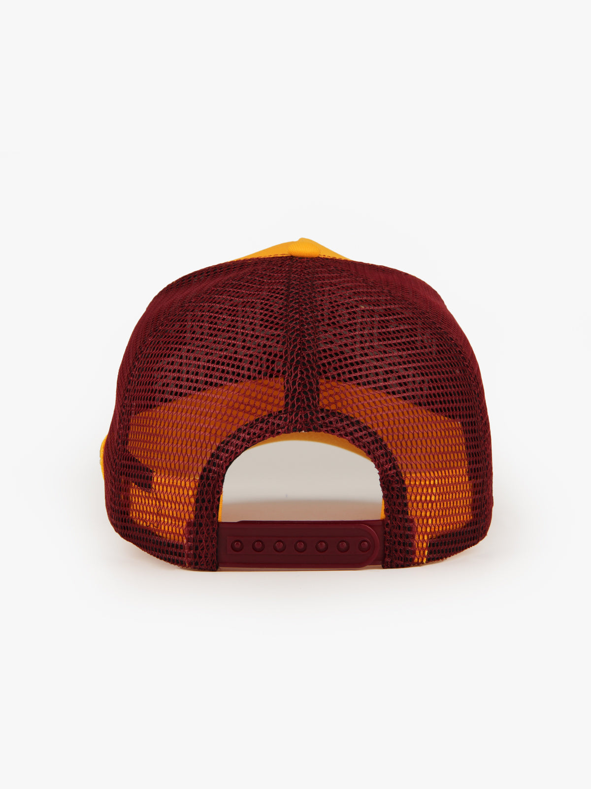 Trucker Hat - Name Collection - Custom Made Three Letters - Sarı/Bordo