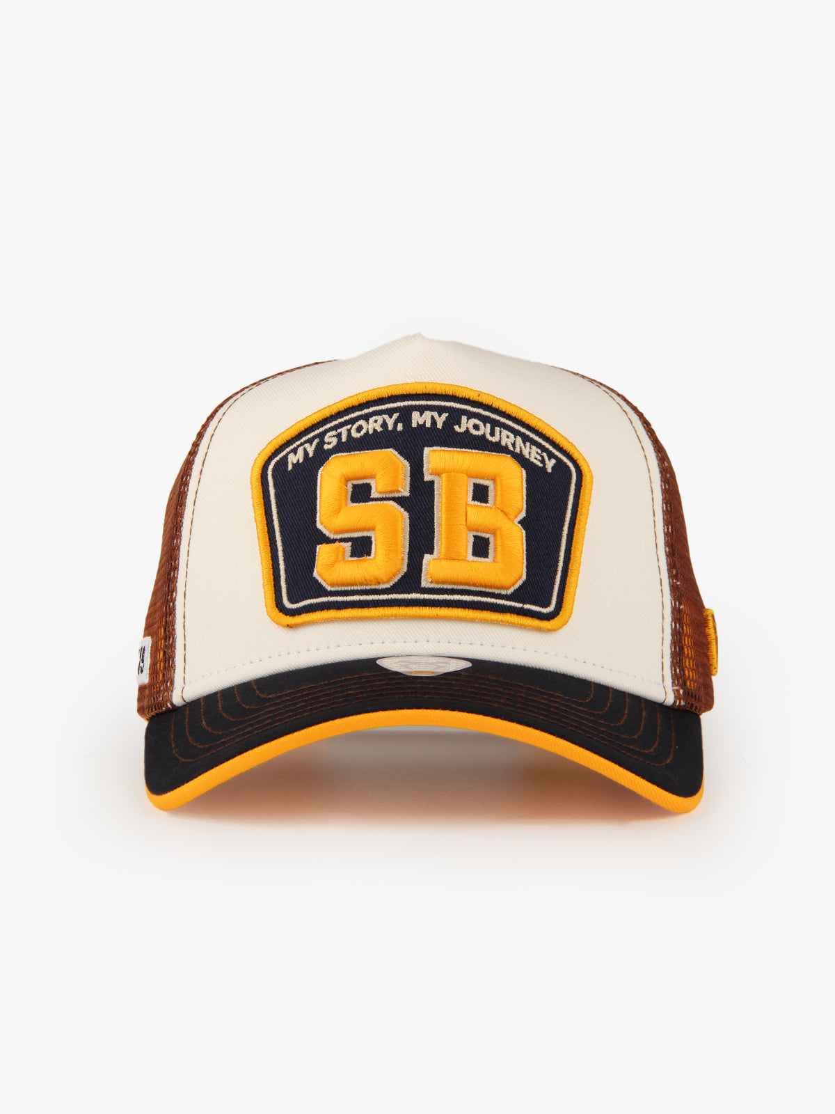 Trucker Hat - Name Collection - Custom Made Two Letters - Beyaz/Lacivert