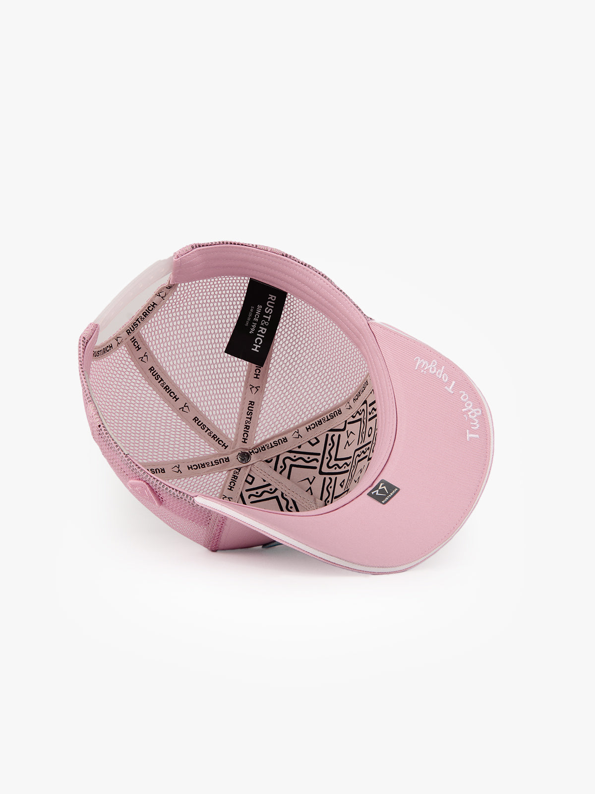 Trucker Hat - Name Collection - Custom Made Two Letters - Pembe