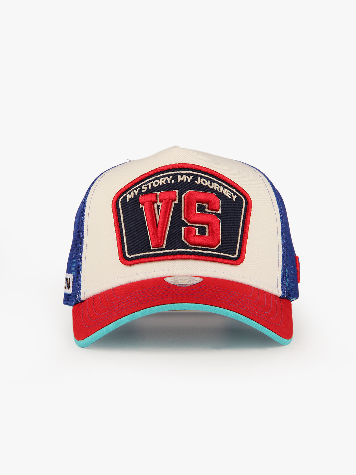 Trucker Hat - Name Collection - Custom Made Two Letters - Beyaz/Kırmzı