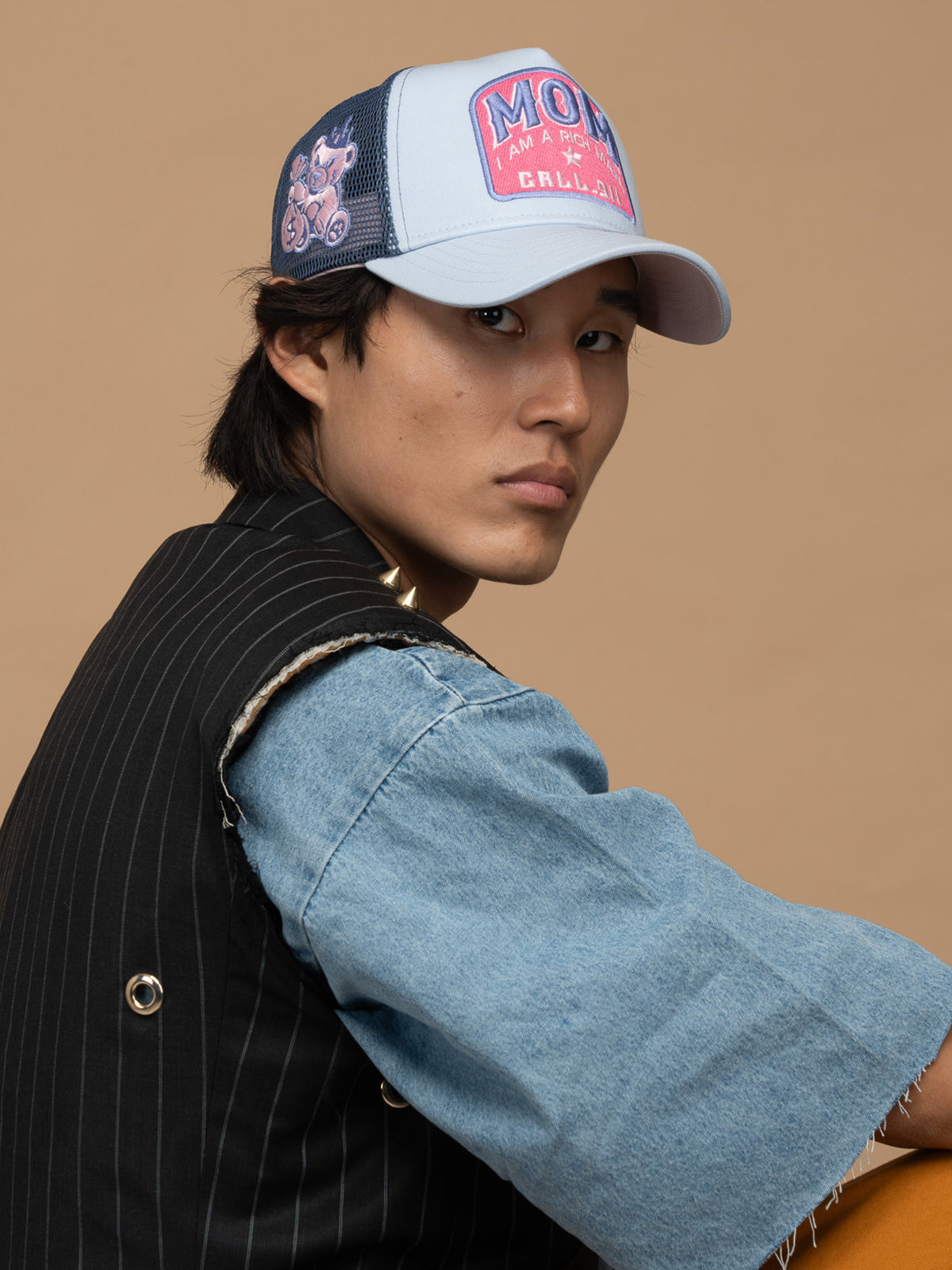 Trucker Hat - Motto Collection - Mom - Mavi