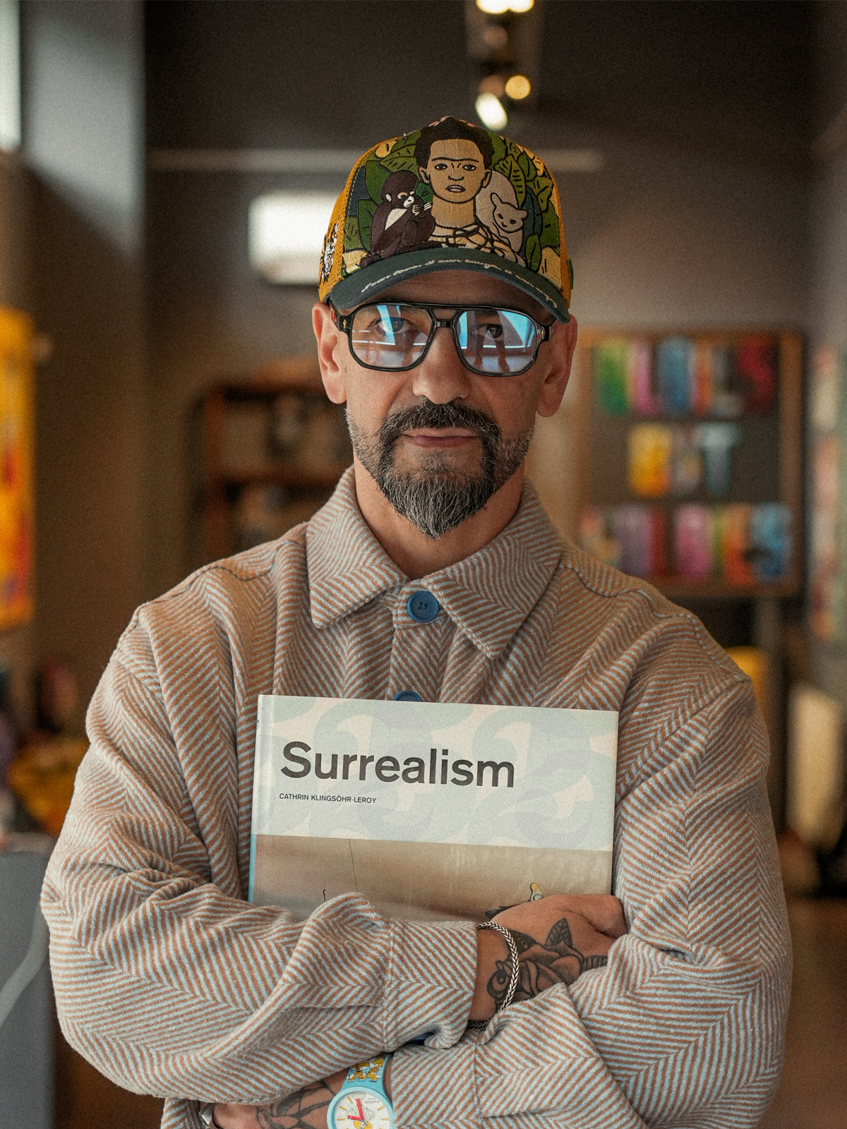 Trucker Hat - Art Collection - Frida - Yeşil