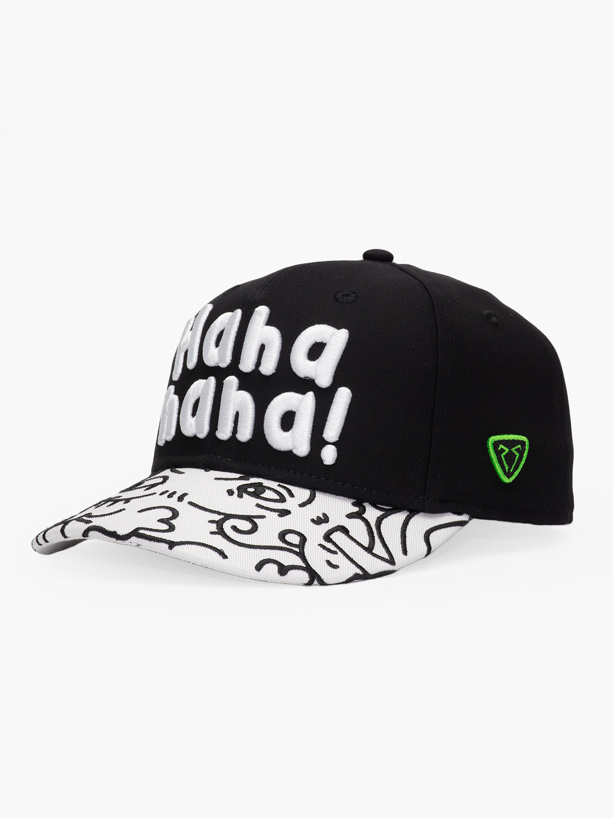 Baseball Cap - Curved Visor - Art Collection - Doodle - Siyah