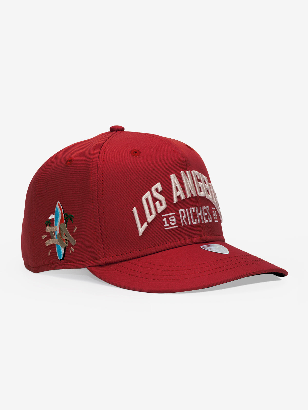 Baseball Cap - Curved Visor - City's Collection - Los Angeles - Kırmızı