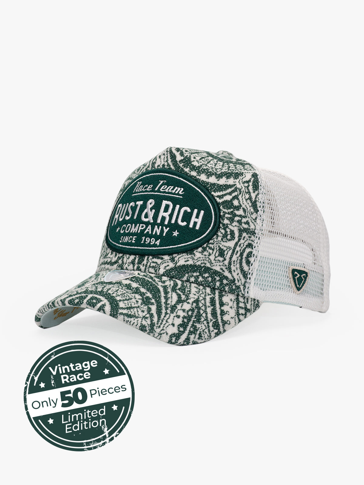 Trucker Hat - Premium Collection - Vintage Race - Yeşil