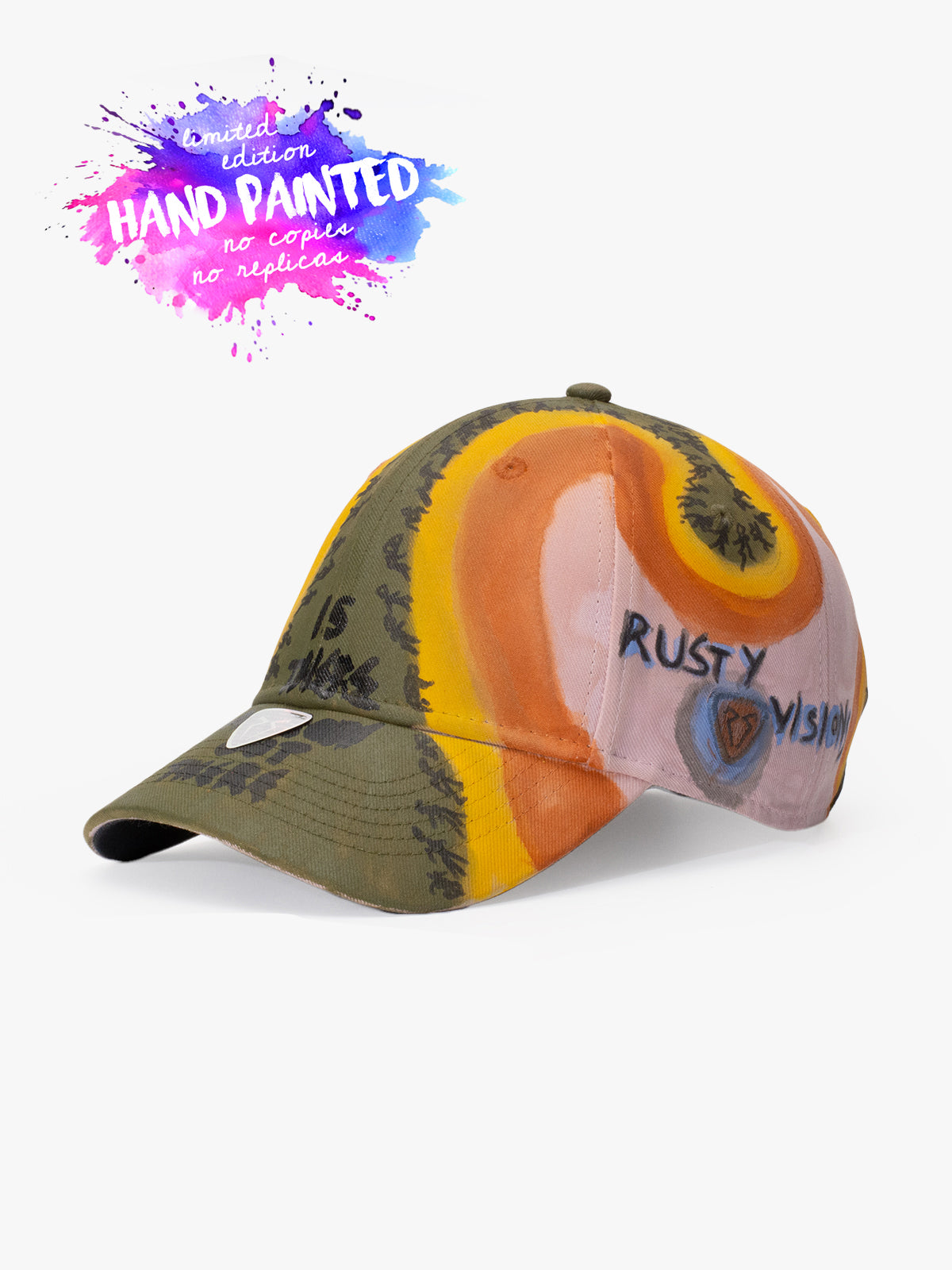 Baseball Cap - Art Collection - Upcycling - Haki