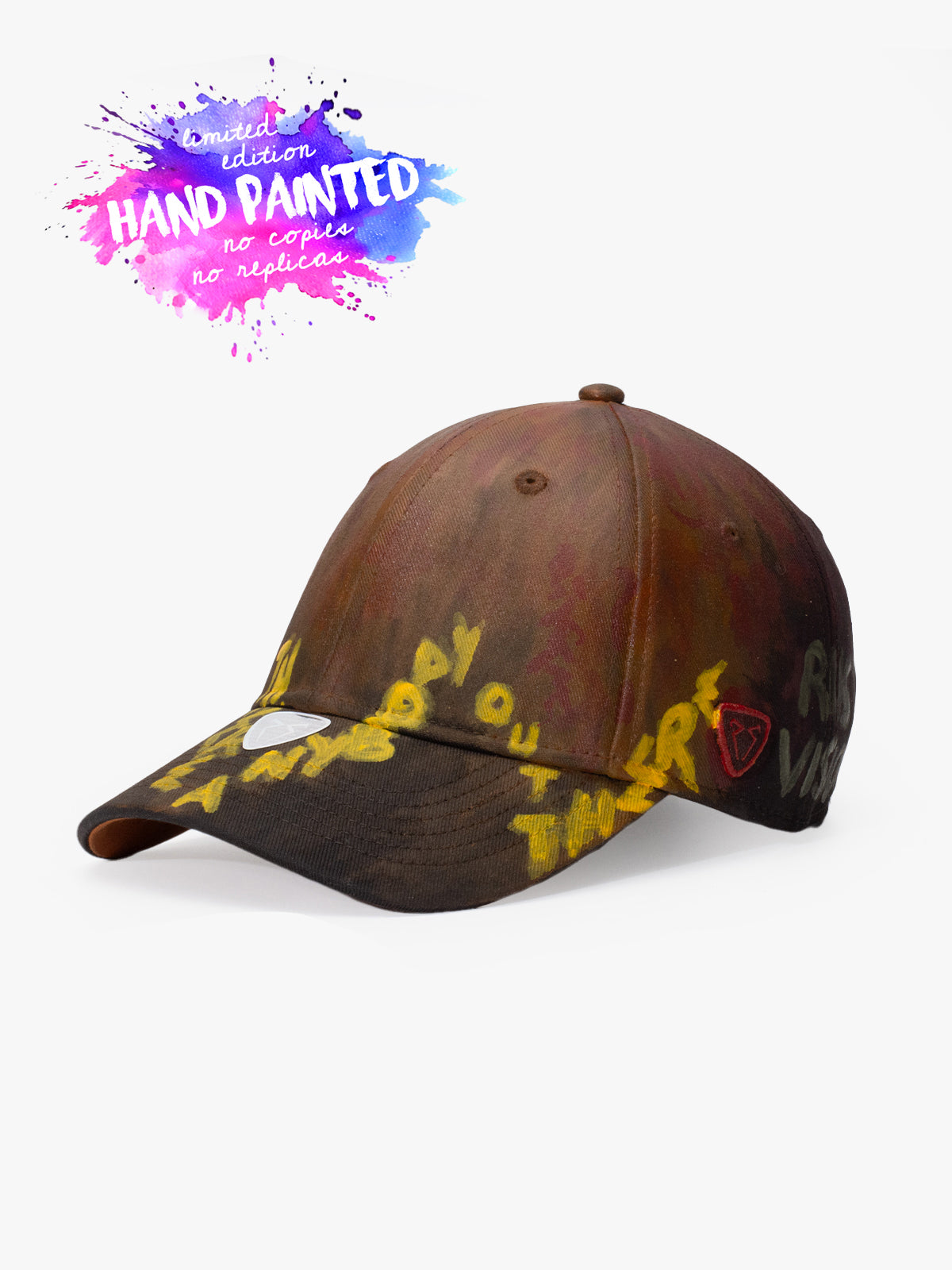 Baseball Cap - Art Collection - Upcycling - Kahverengi