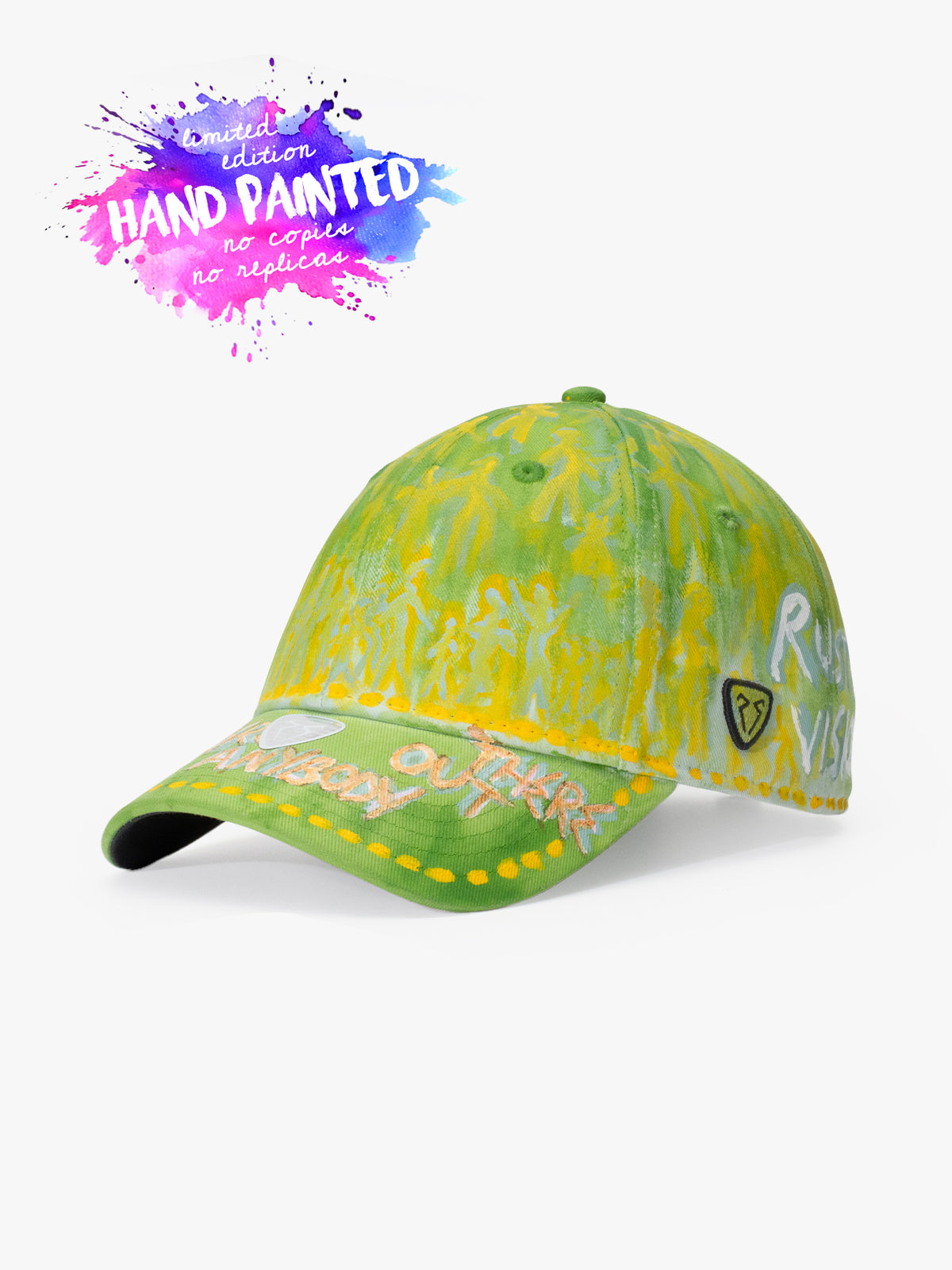 Baseball Cap - Art Collection - Upcycling - Yeşil