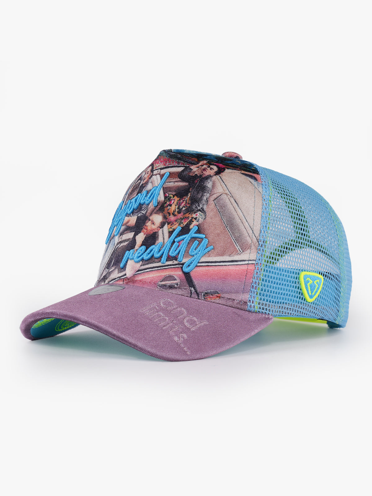 Trucker Hat - Art Collection - Frida - Pembe/Mavi
