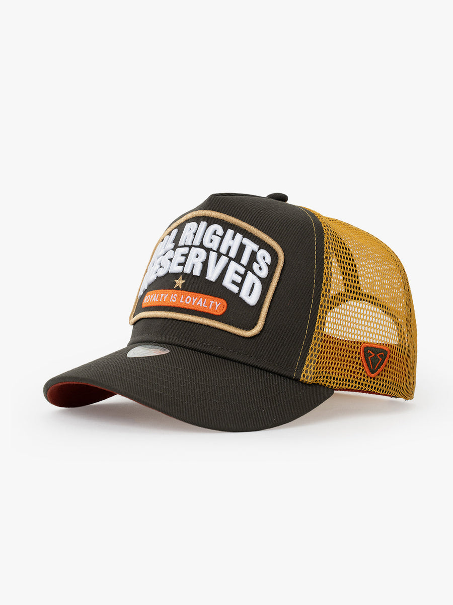 Trucker Hat - Curved Visor - Urban Collection - All Rights Reserved - Haki