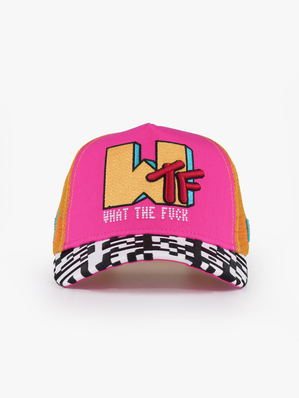 Trucker Hat - Urban Collection - What - Pembe/Sarı