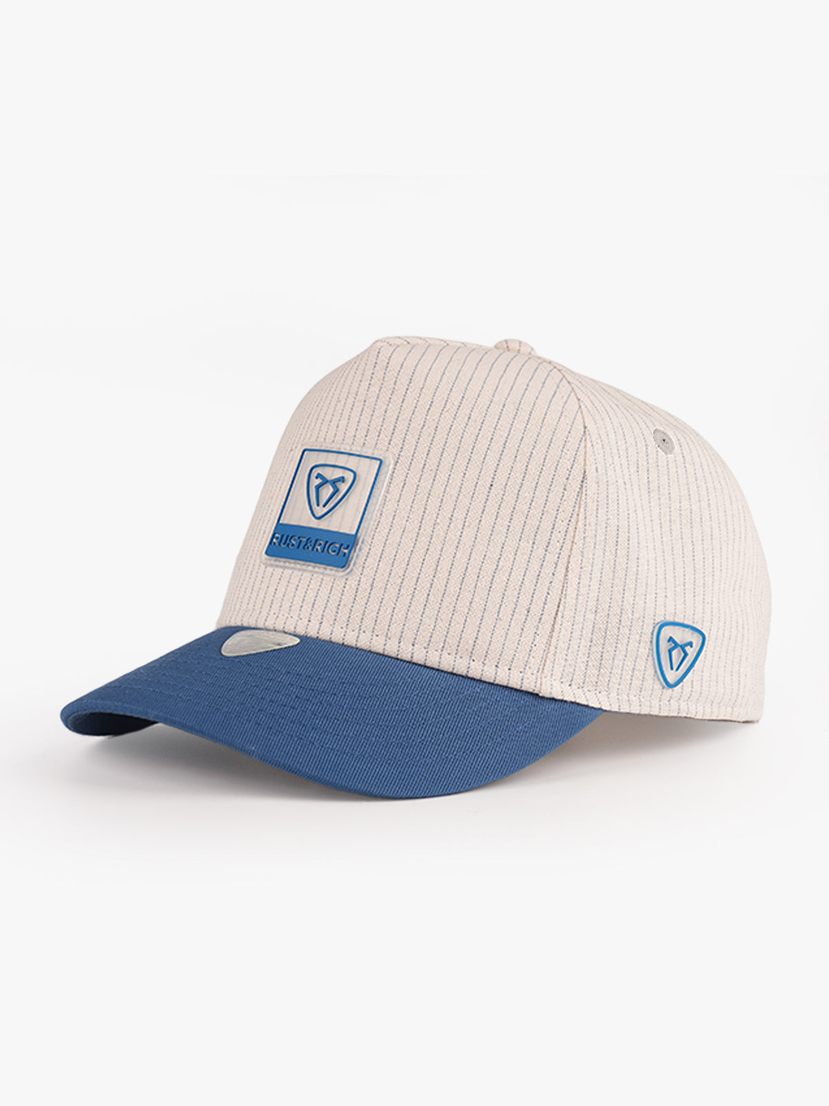 Trucker Hat - Curved Visor - Urban Collection - Contrast - Bej/Mavi