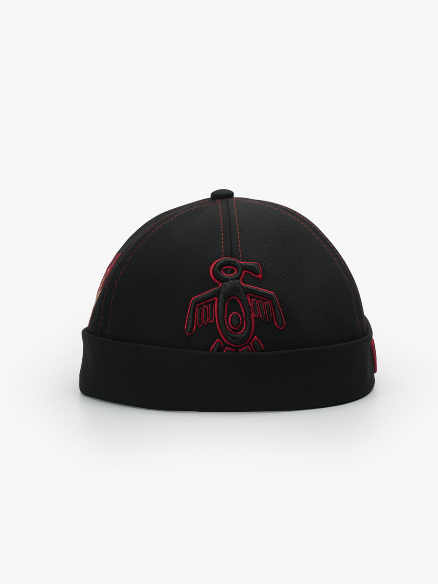 Docker Hat - Symbols Collection - Red Indian - Siyah/Kırmızı