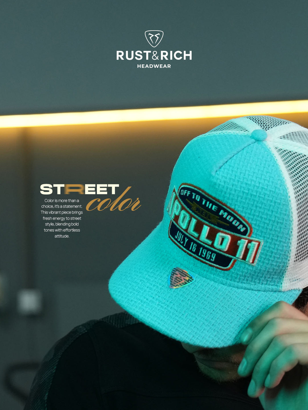 Trucker Hat - Curved Visor - Urban Collection - Apollo - Mavi