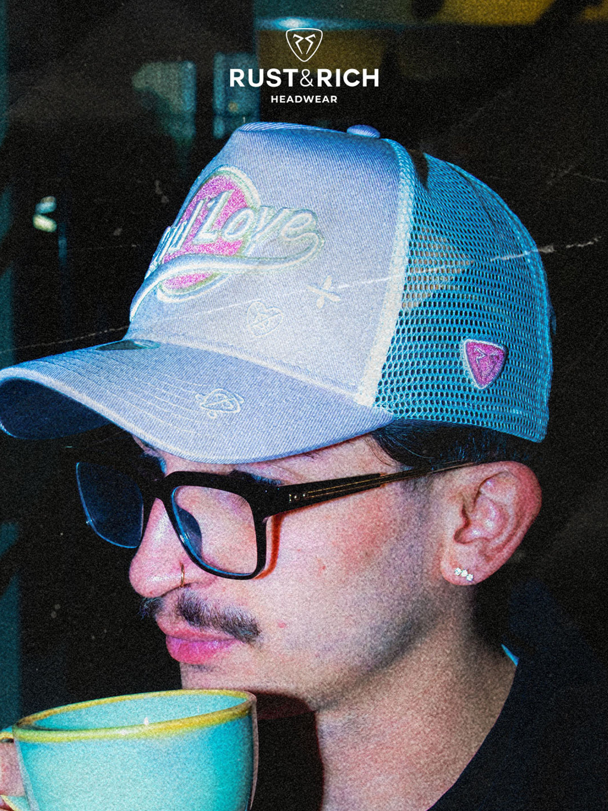 Trucker Hat - Urban Collection - Hard Love - Pudra