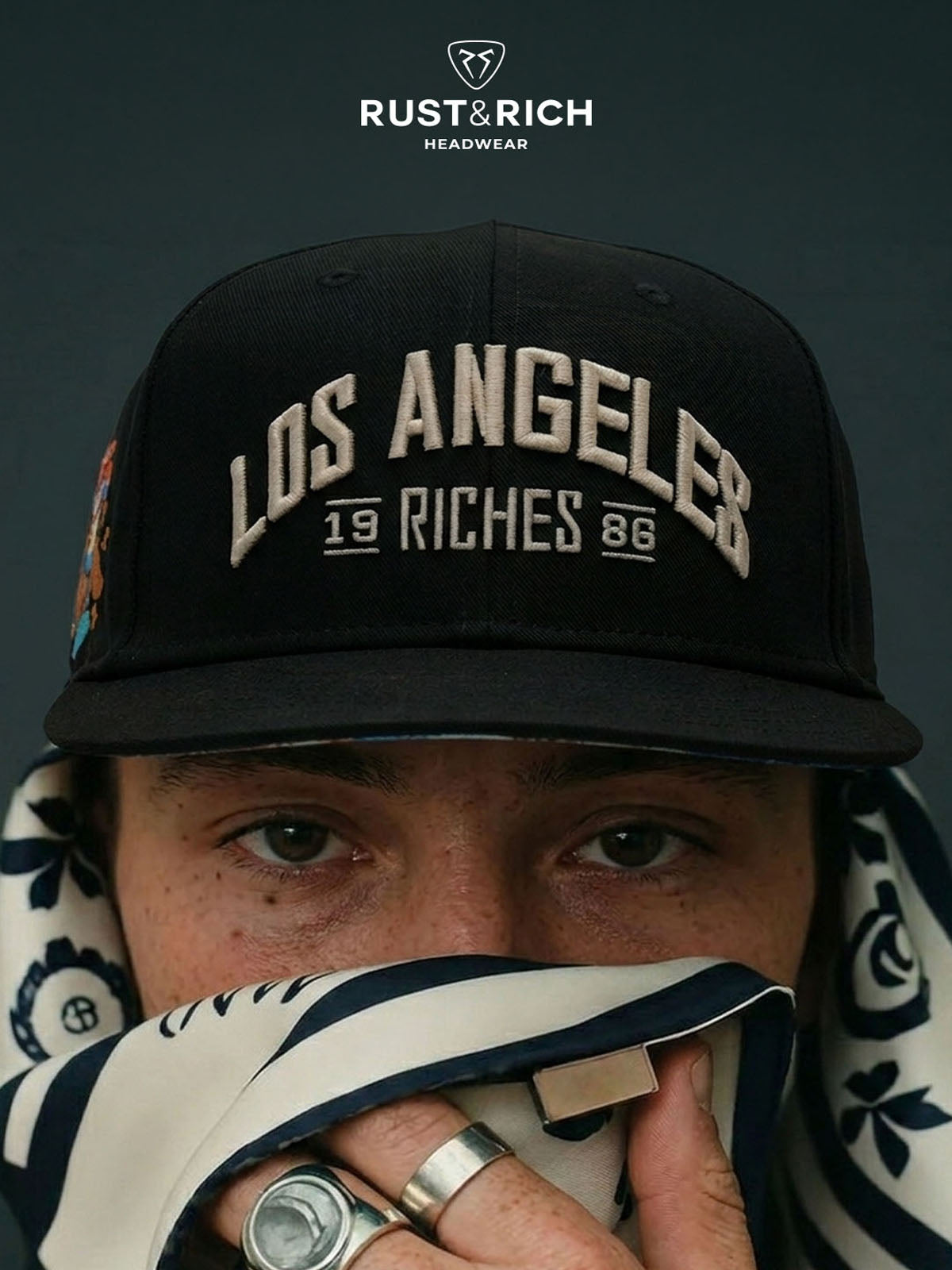 Snapback Cap - City's Collection - Los Angeles - Siyah