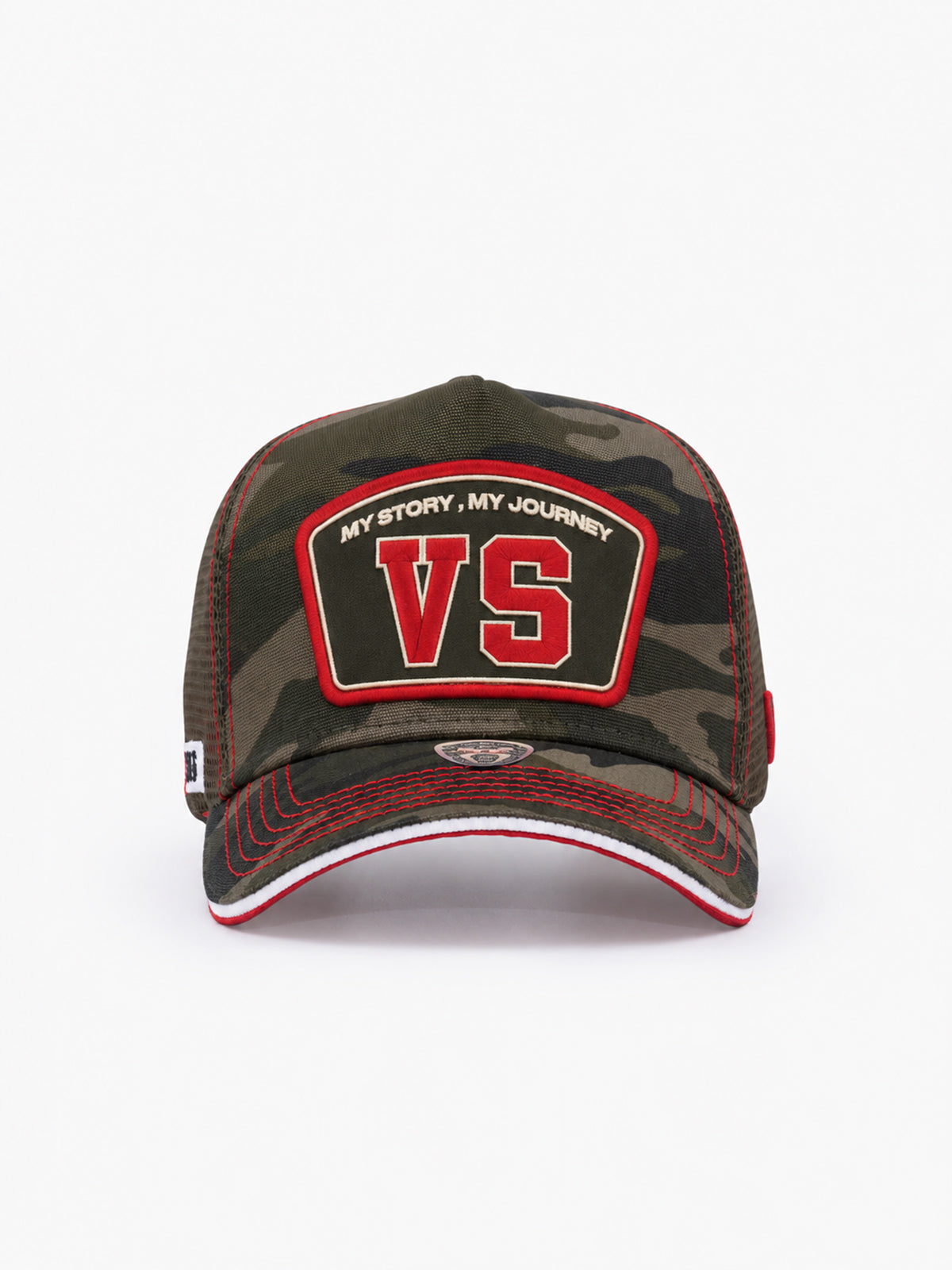 Trucker Hat - Name Collection - Custom Made Two Letters - Ekru/Kahverengi