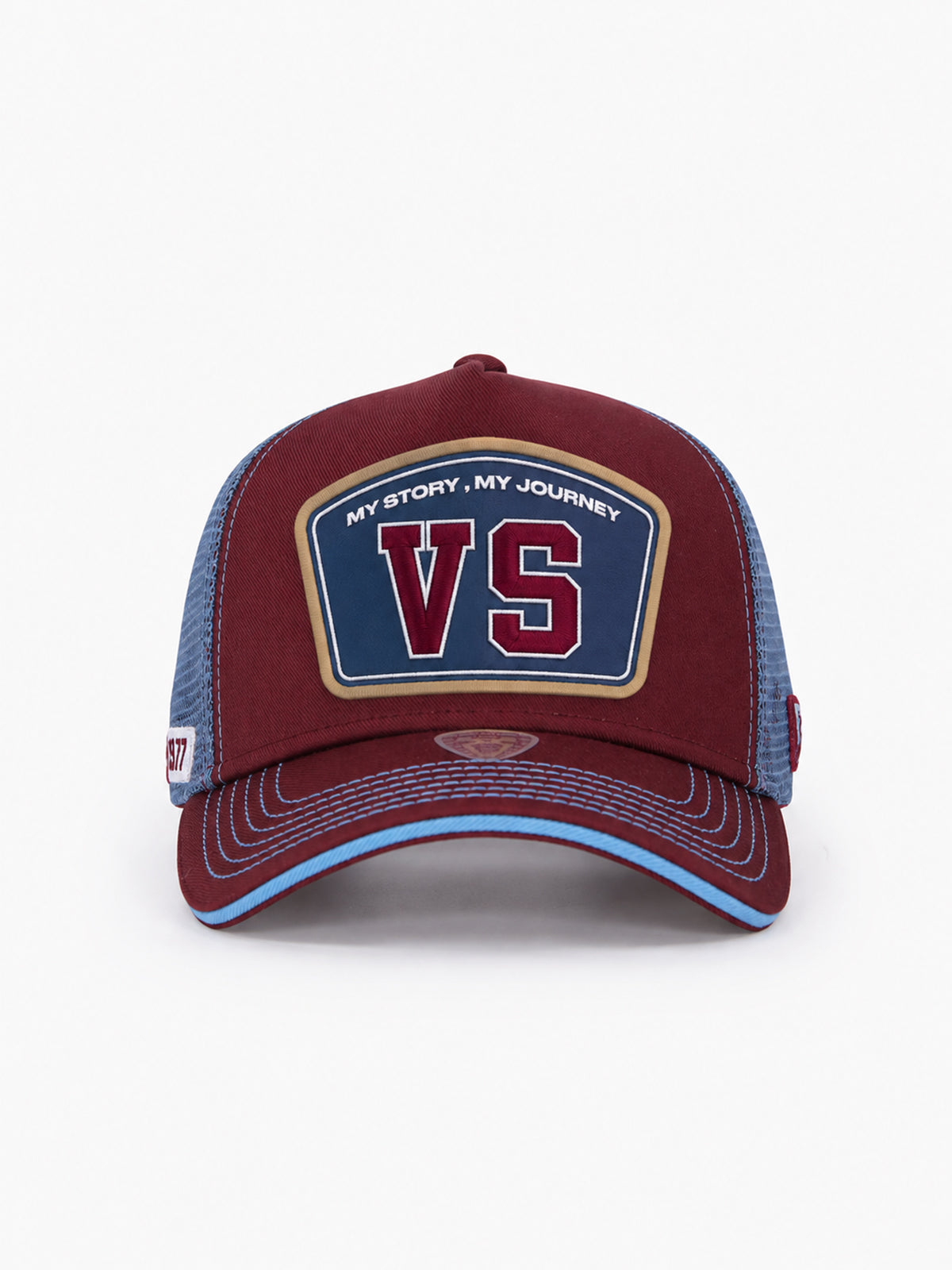 Trucker Hat - Name Collection - Custom Made Two Letters - Ekru/Kahverengi