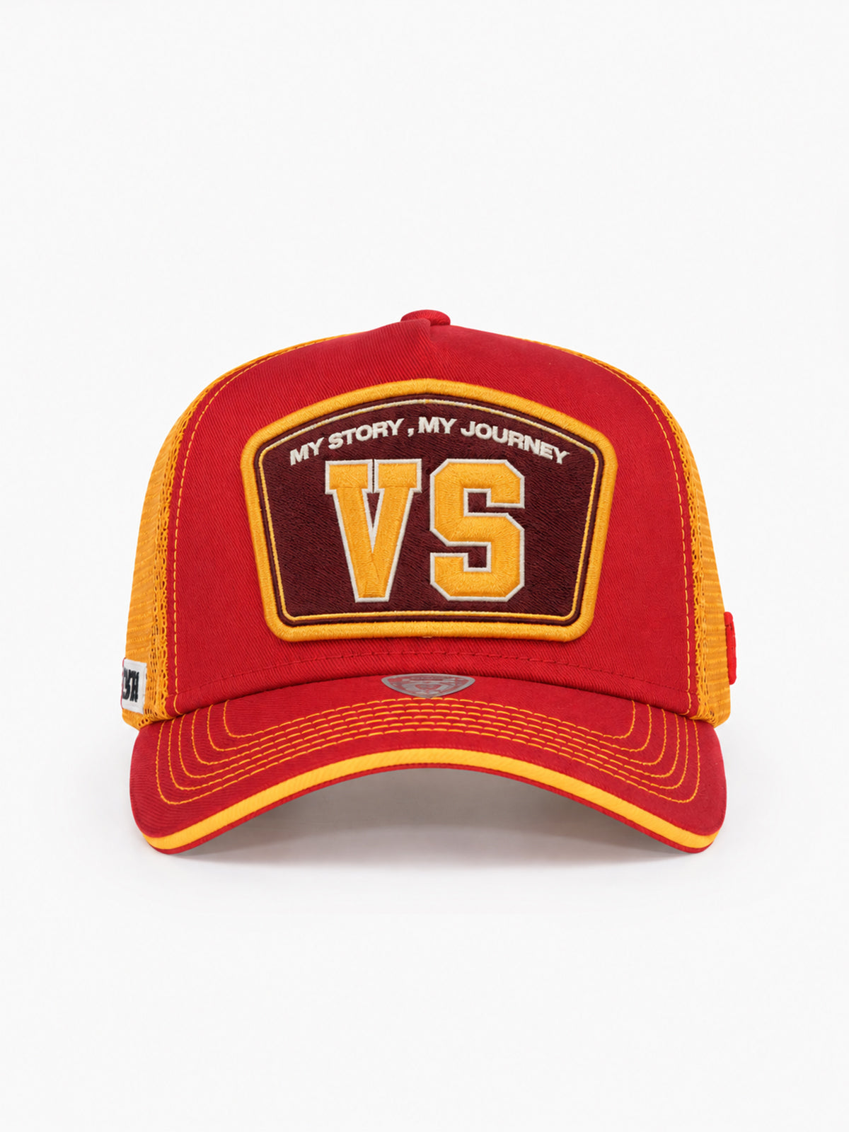 Trucker Hat - Name Collection - Custom Made Two Letters - Ekru/Kahverengi