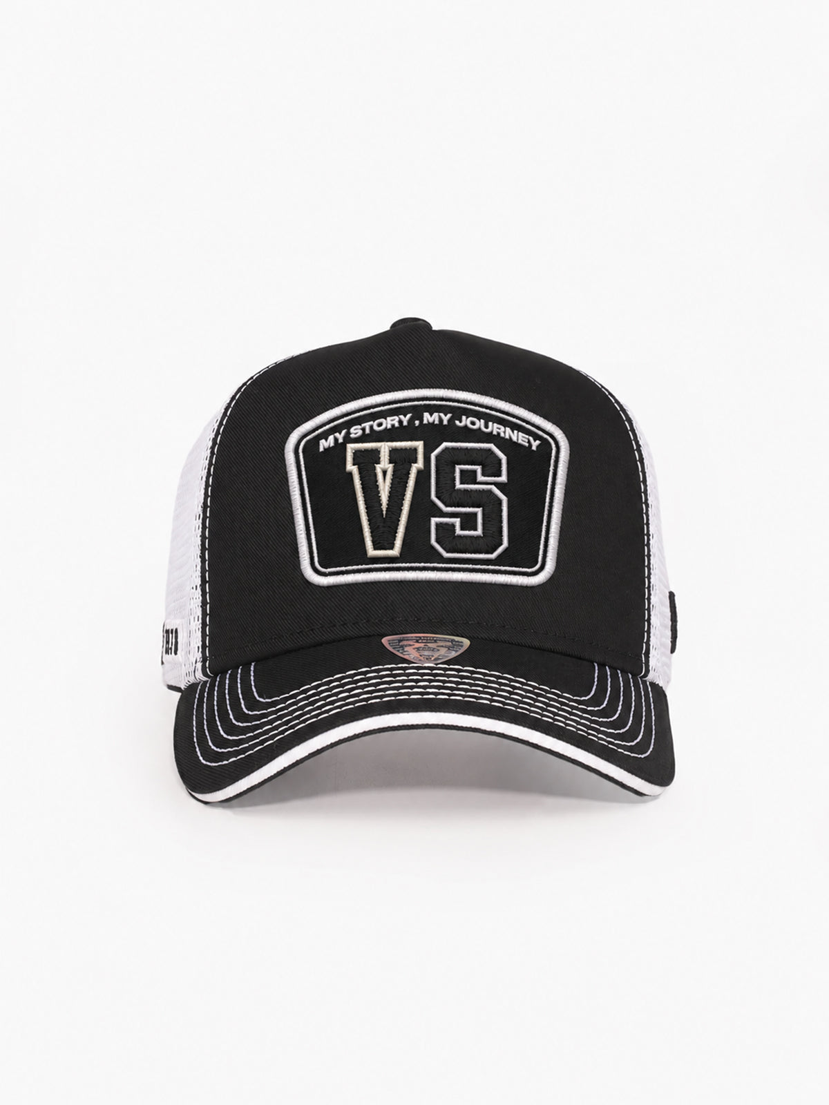 Trucker Hat - Name Collection - Custom Made Two Letters - Ekru/Kahverengi