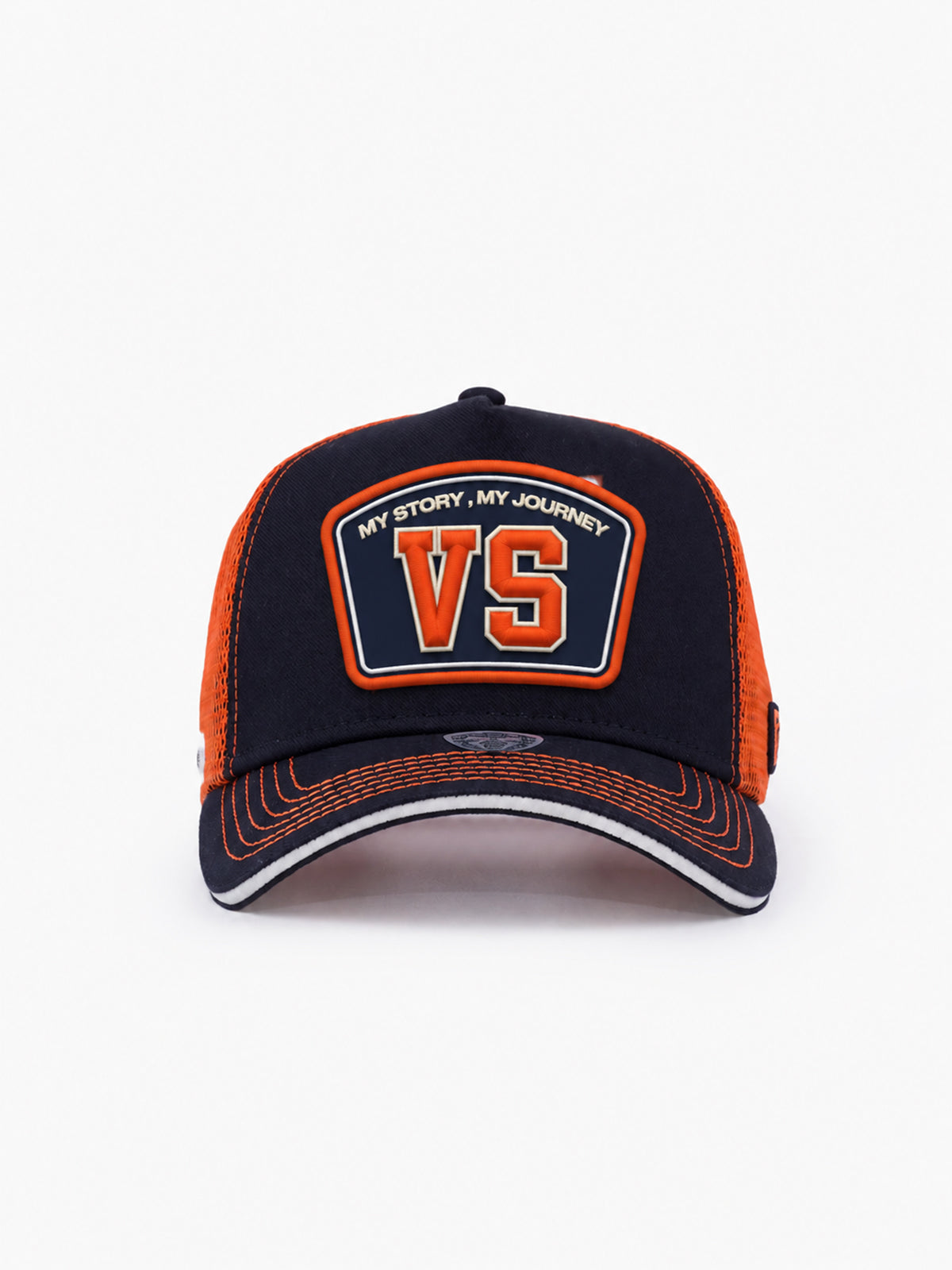 Trucker Hat - Name Collection - Custom Made Two Letters - Ekru/Kahverengi