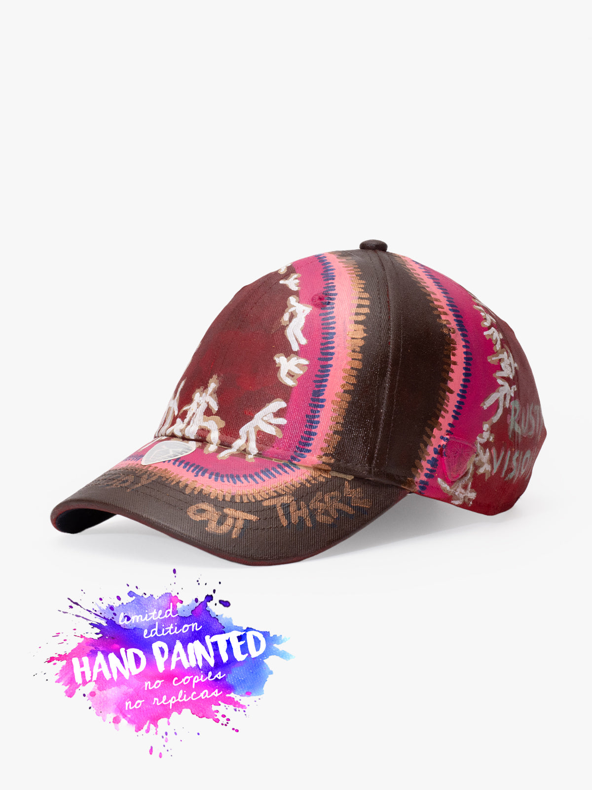 Baseball Cap - Art Collection - Upcycling - Bordo