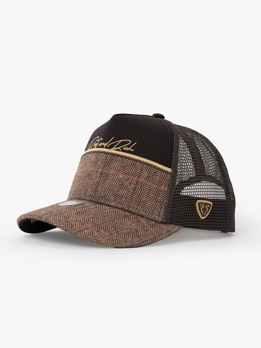 Trucker Hat - Curved Visor - Premium Collection - Royalty - Kahverengi