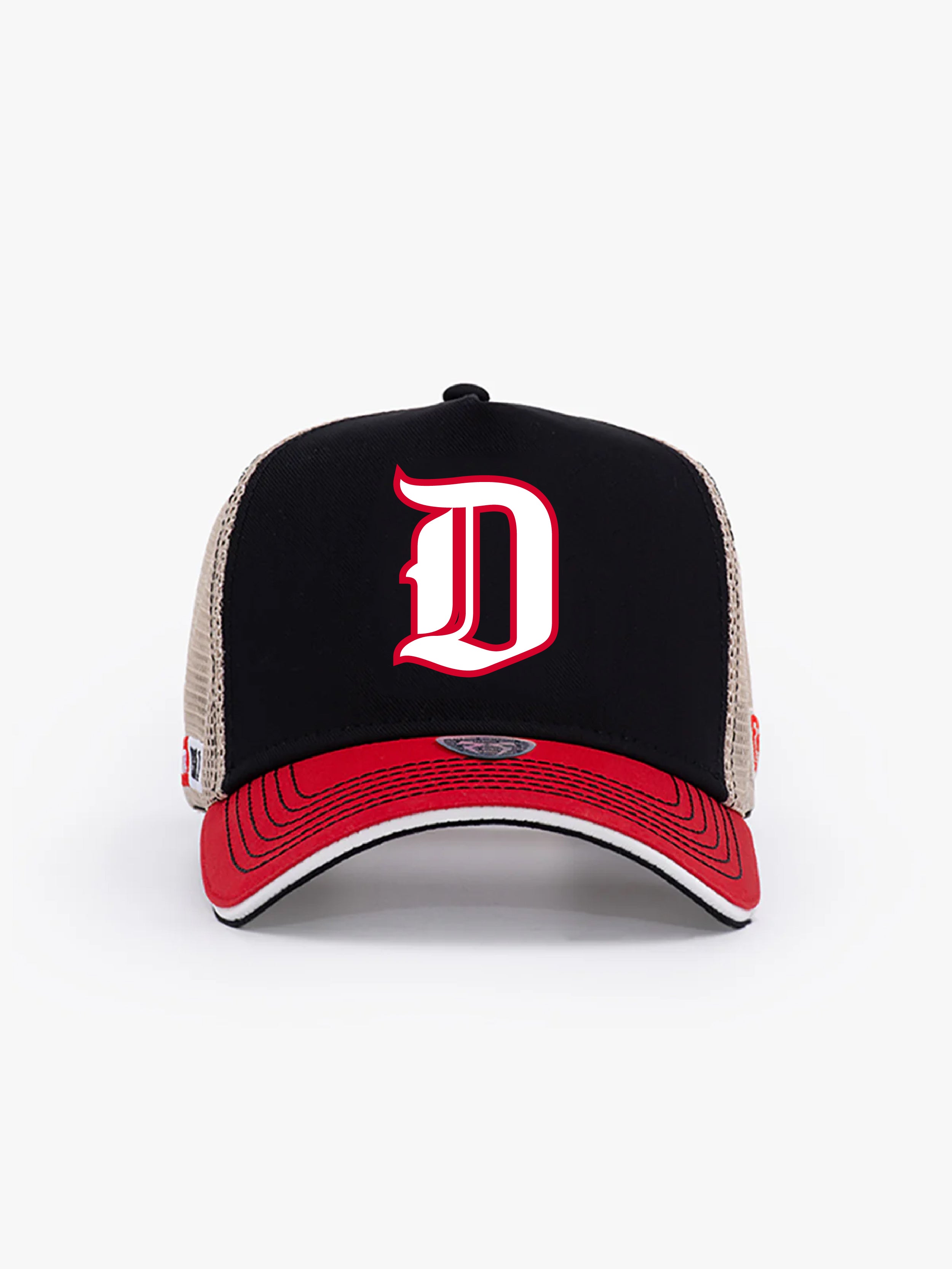 Trucker Hat - Name Collection - Custom Made - Siyah/Kırmızı