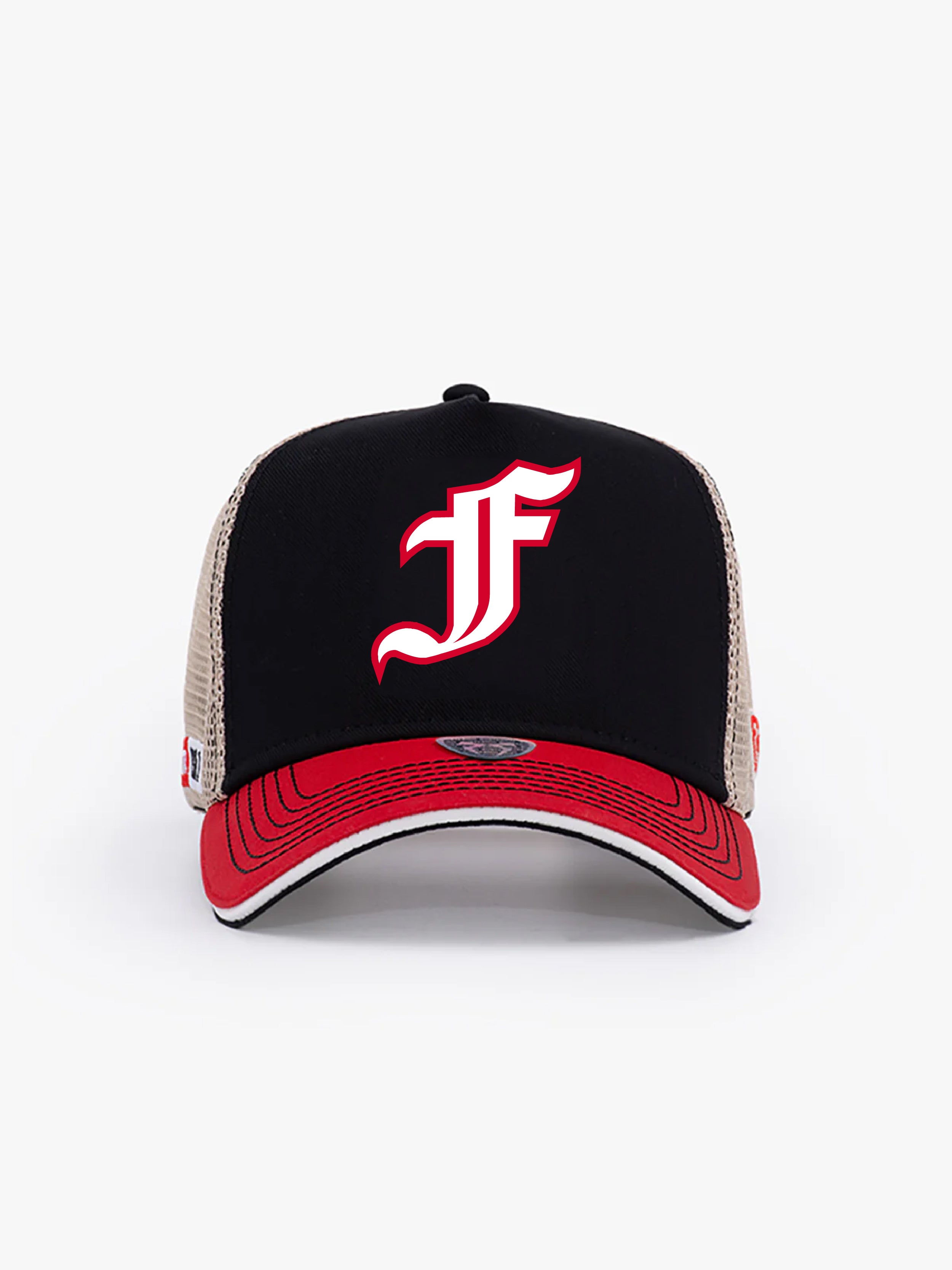 Trucker Hat - Name Collection - Custom Made - Siyah/Kırmızı