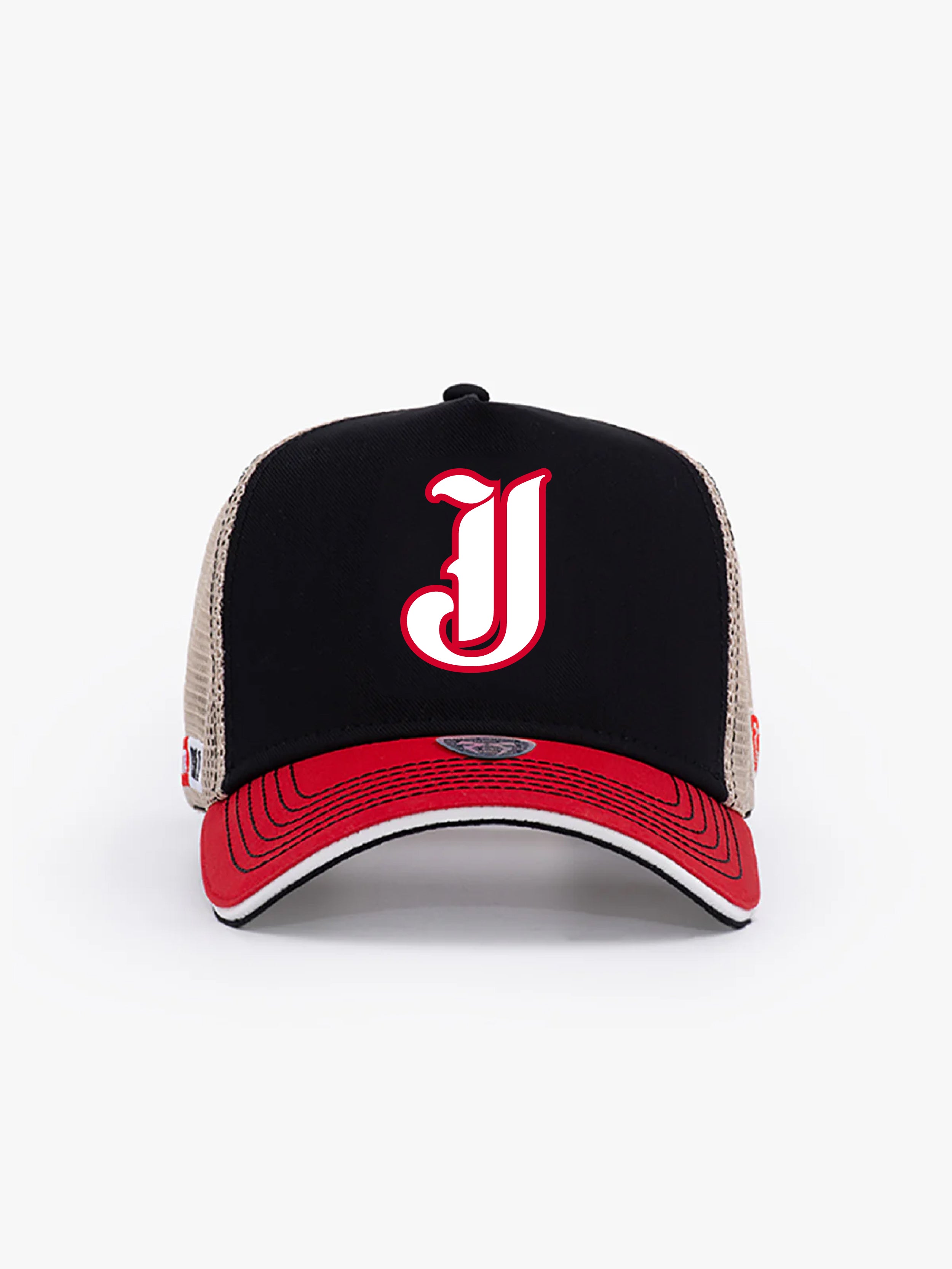 Trucker Hat - Name Collection - Custom Made - Siyah/Kırmızı